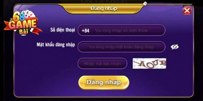 Xác nhận đăng nhập 68 game bài chính thức